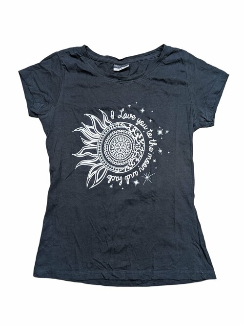 Černé triko s obrázkem pro holky secondhand Beloved