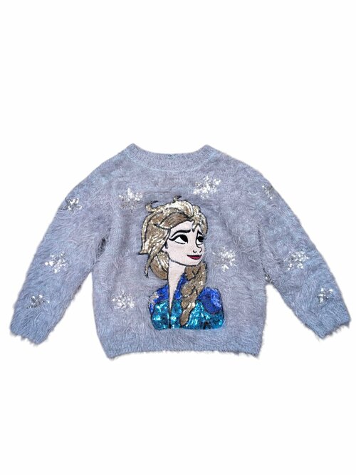 Chlupatý světr Ledové Království pro holky secondhand Disney