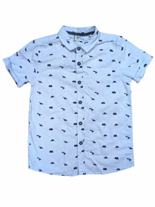 Světle modrá košile s obrázky pro kluky outlet TU