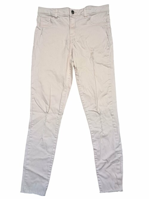 Světle růžové skinny džíny pro holky secondhand Denim