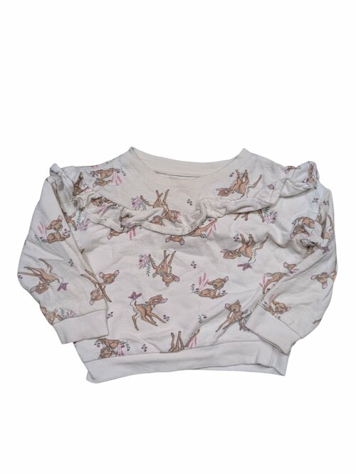 Bílá mikina Bambi pro holky secondhand Disney