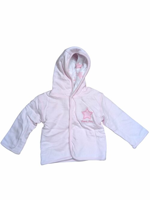 Světle růžová teplejší bunda pro holky secondhand Cute