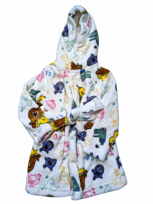 Bílý župan s obrázky pro kluky secondhand Duggee