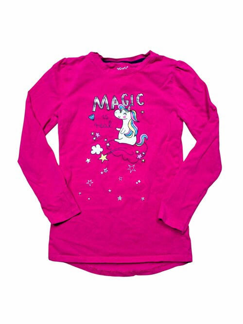 Růžové triko s jednorožcem pro holky secondhand Wolf
