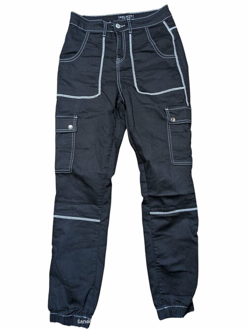 Černé kalhoty ve stylu džín pro holky secondhand Select