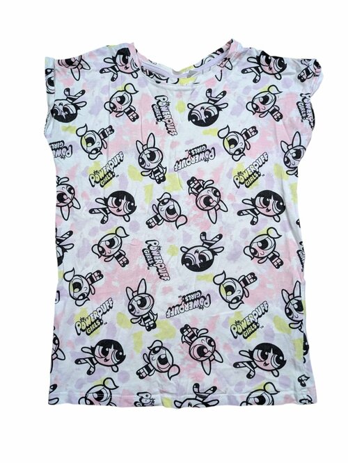 Bílo růžové triko s obrázky pro holky secondhand CN