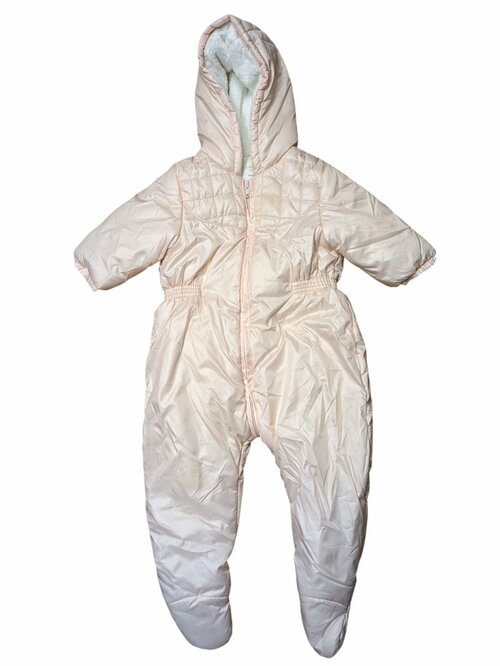 Světle růžová zimní kombinéza pro holky secondhand Carrement Beav