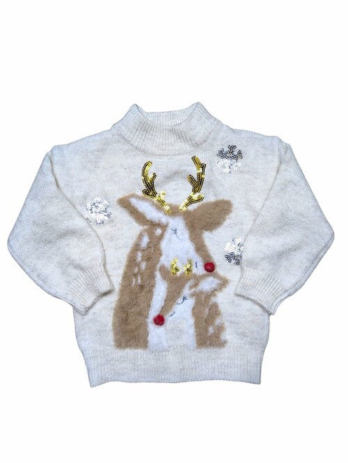 krémový svetr pro holky secondhand