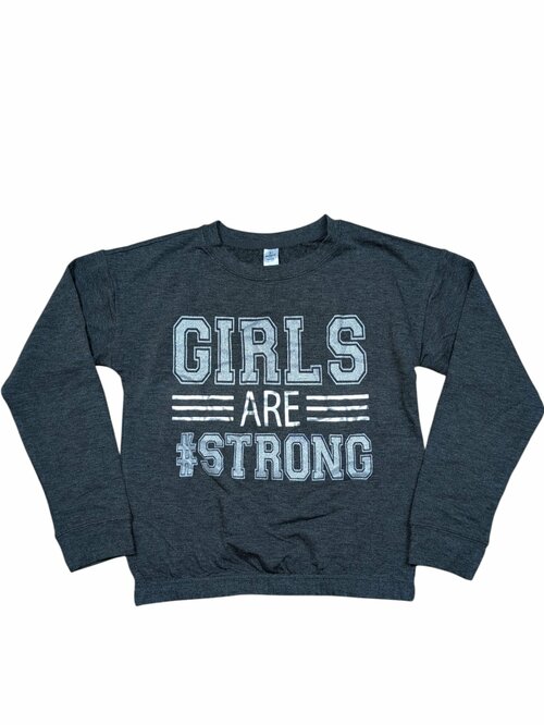 Slabá šedá mikina pro holky secondhand Reflex Girls