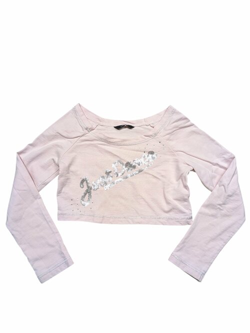 Růžové crop triko s nápisem pro holky secondhand George