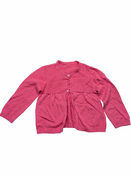 Růžový svetr na knoflíky pro holky secondhand George