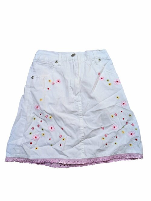 Bílá sukně s kytičkami pro holky secondhand Xmail