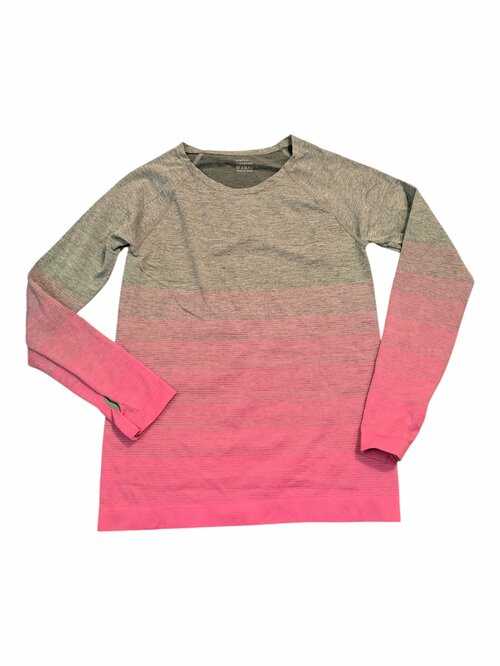 Šedo růžové sportovní triko elaastické pro holky secondhand 