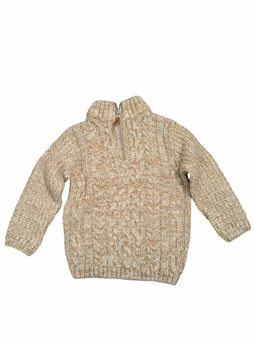 Béžový teplý svetr pro kluky secondhand