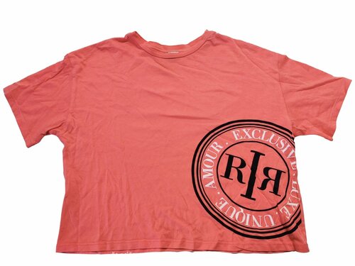 Triko pro holky růžové crop secondhand