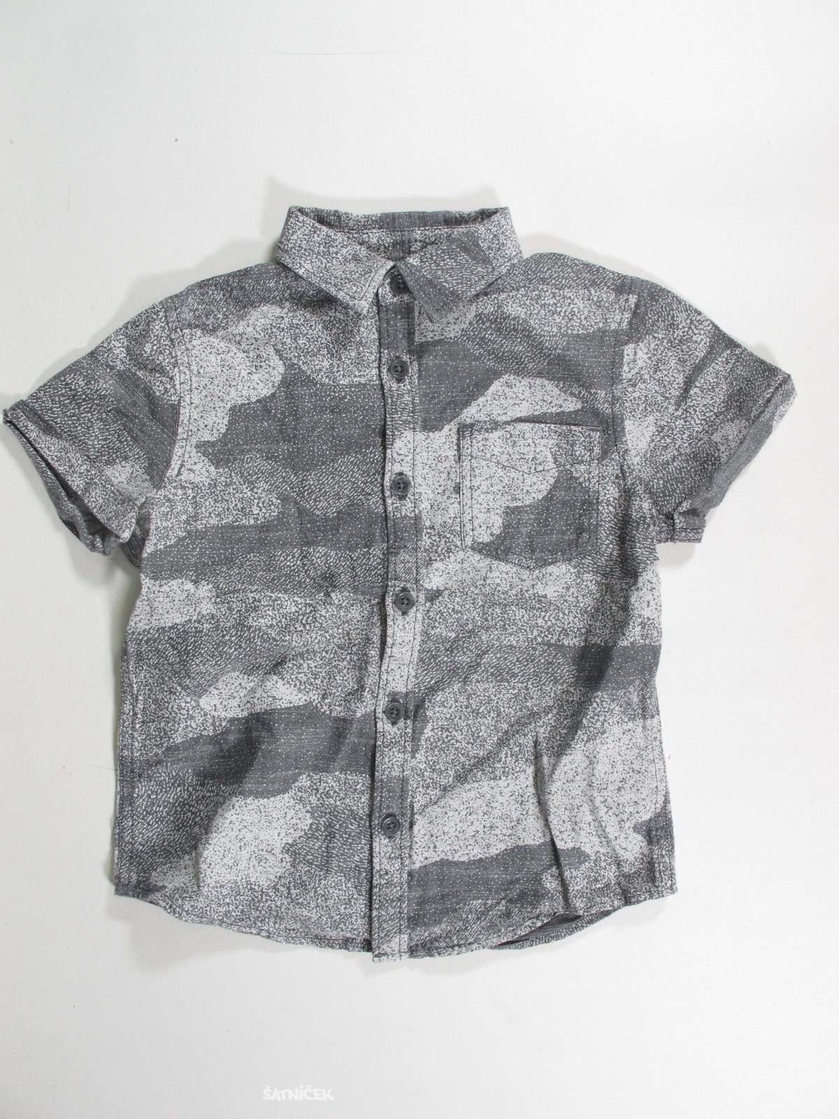 Šedo bílá  košile pro kluky  secondhnad