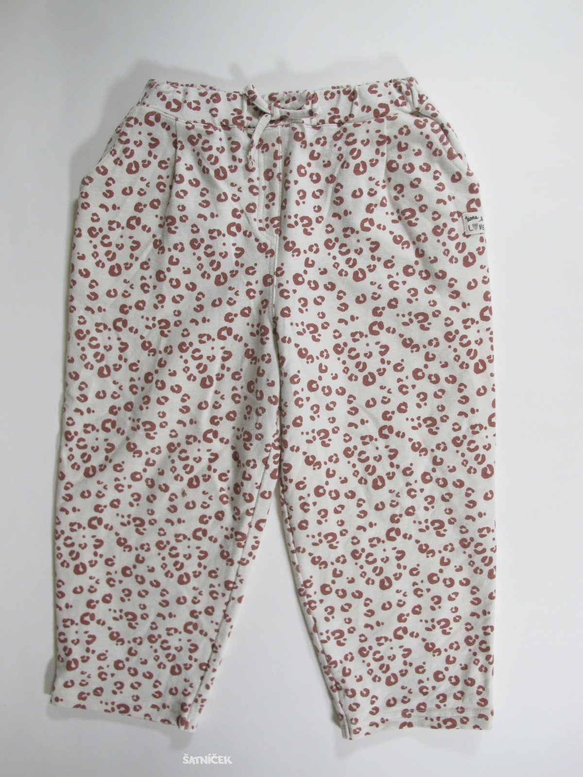 Vzorované tepláky pro holky  secondhand