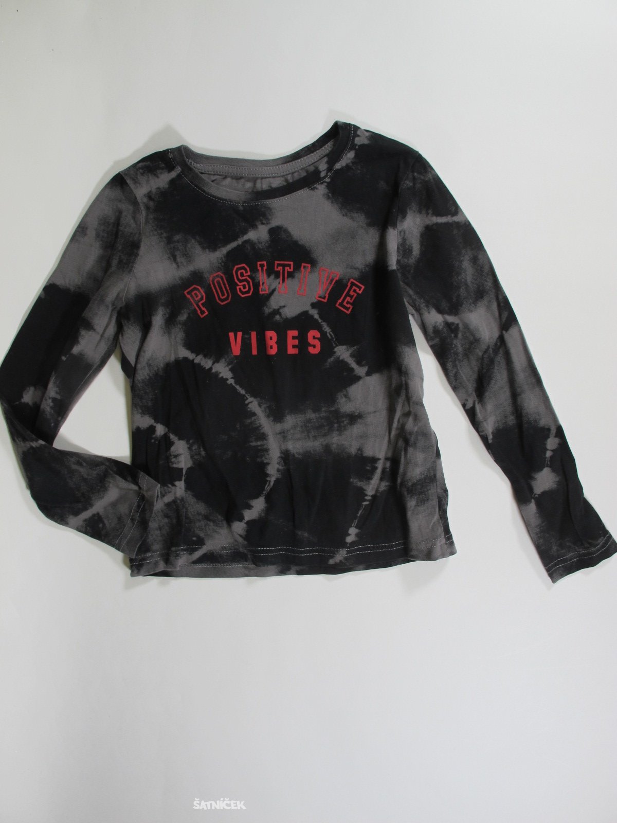 Triko dl.rukáv pro holky černo šedé  secondhand