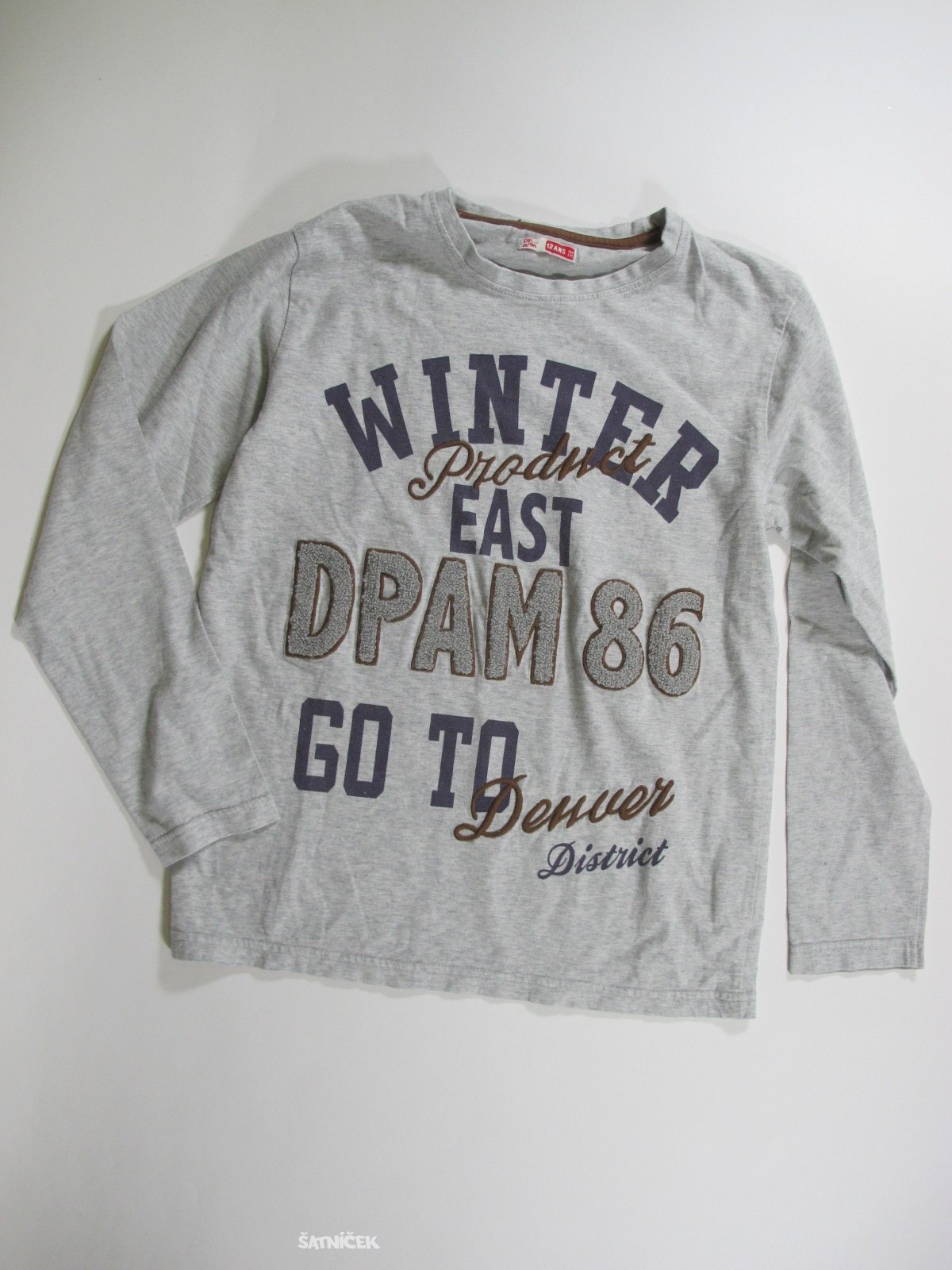 Triko dl.rukáv pro kluky šedé secondhand