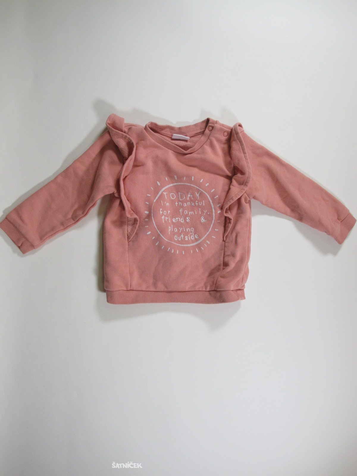 Mikina pro holky růžová secondhand