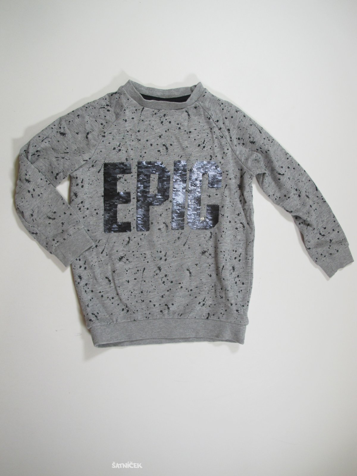 Šedá mikina pro kluky secondhand
