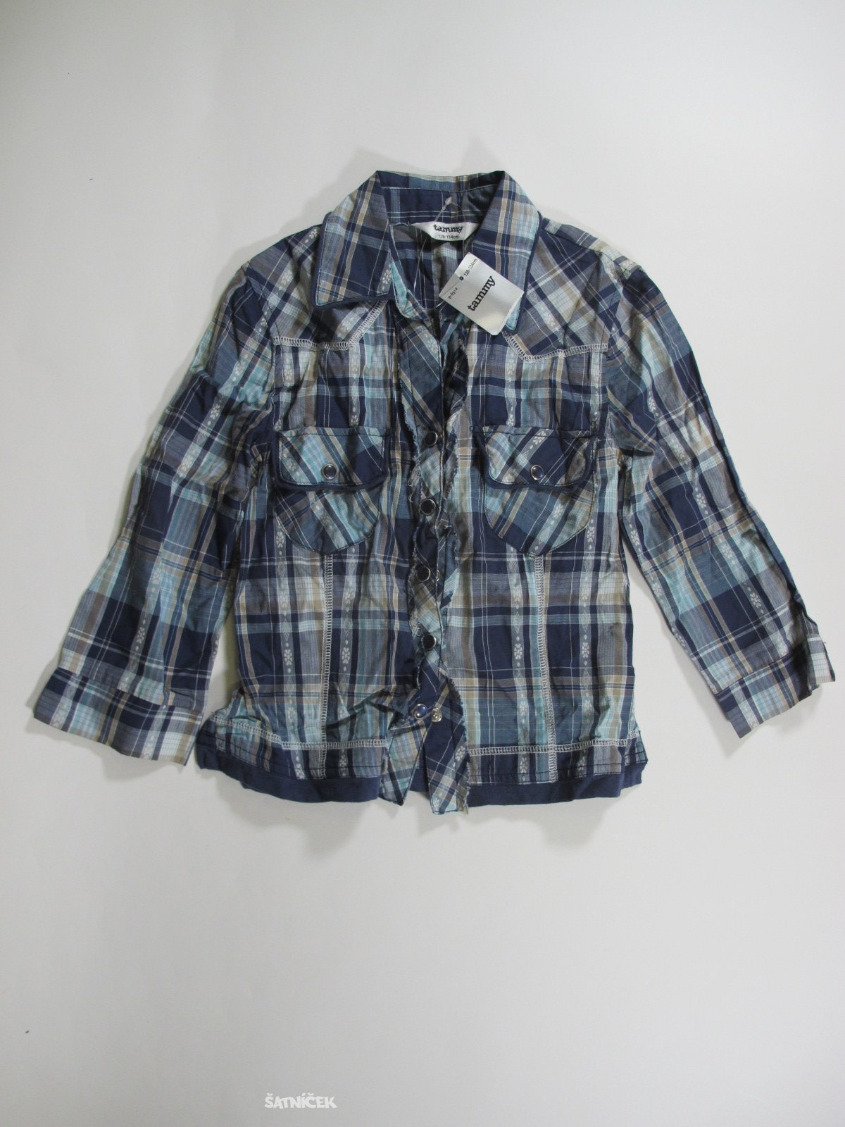 Kostkovaná halenka pro holky secondhand