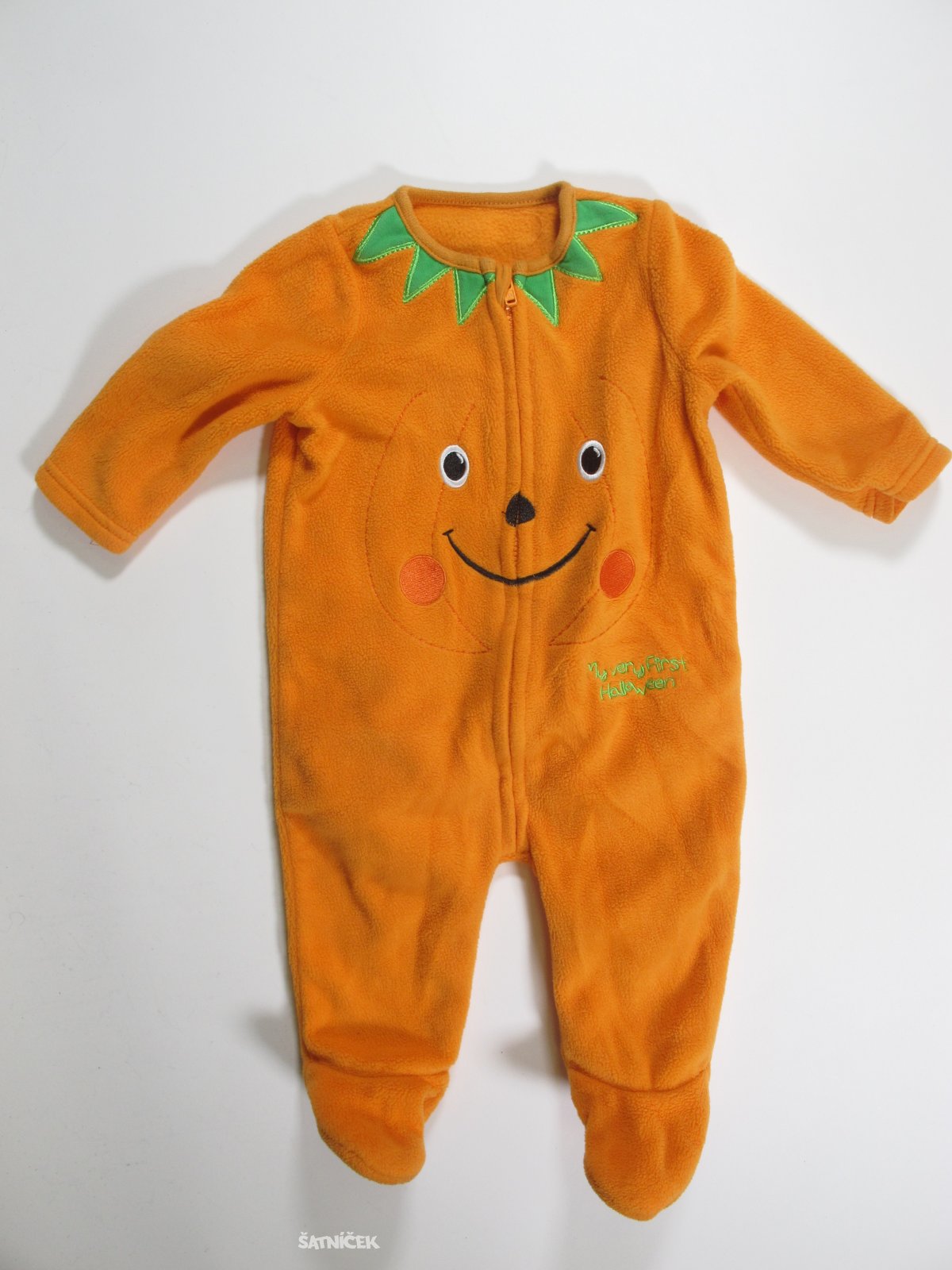 Fleesové dupačky pro děti dýně secondhand