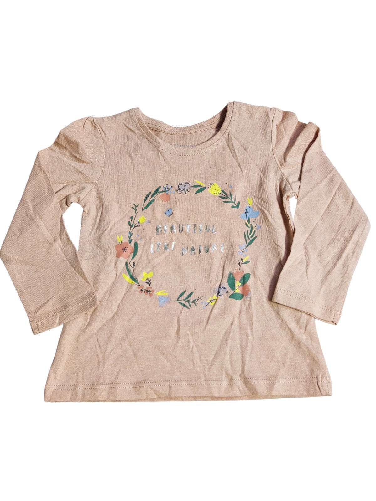 Triko dl. rukáv světlé s obrázkem pro holky outlet