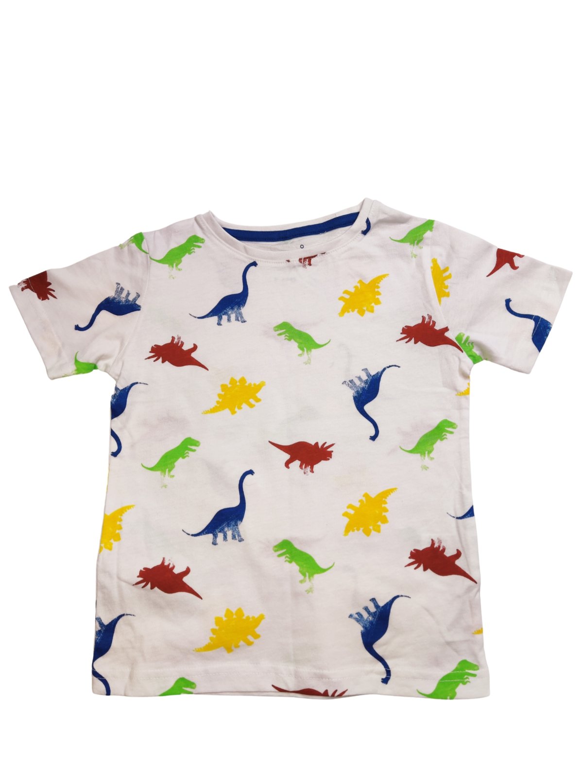 Triko krátké bílé s dinosaury pro kluky outlet