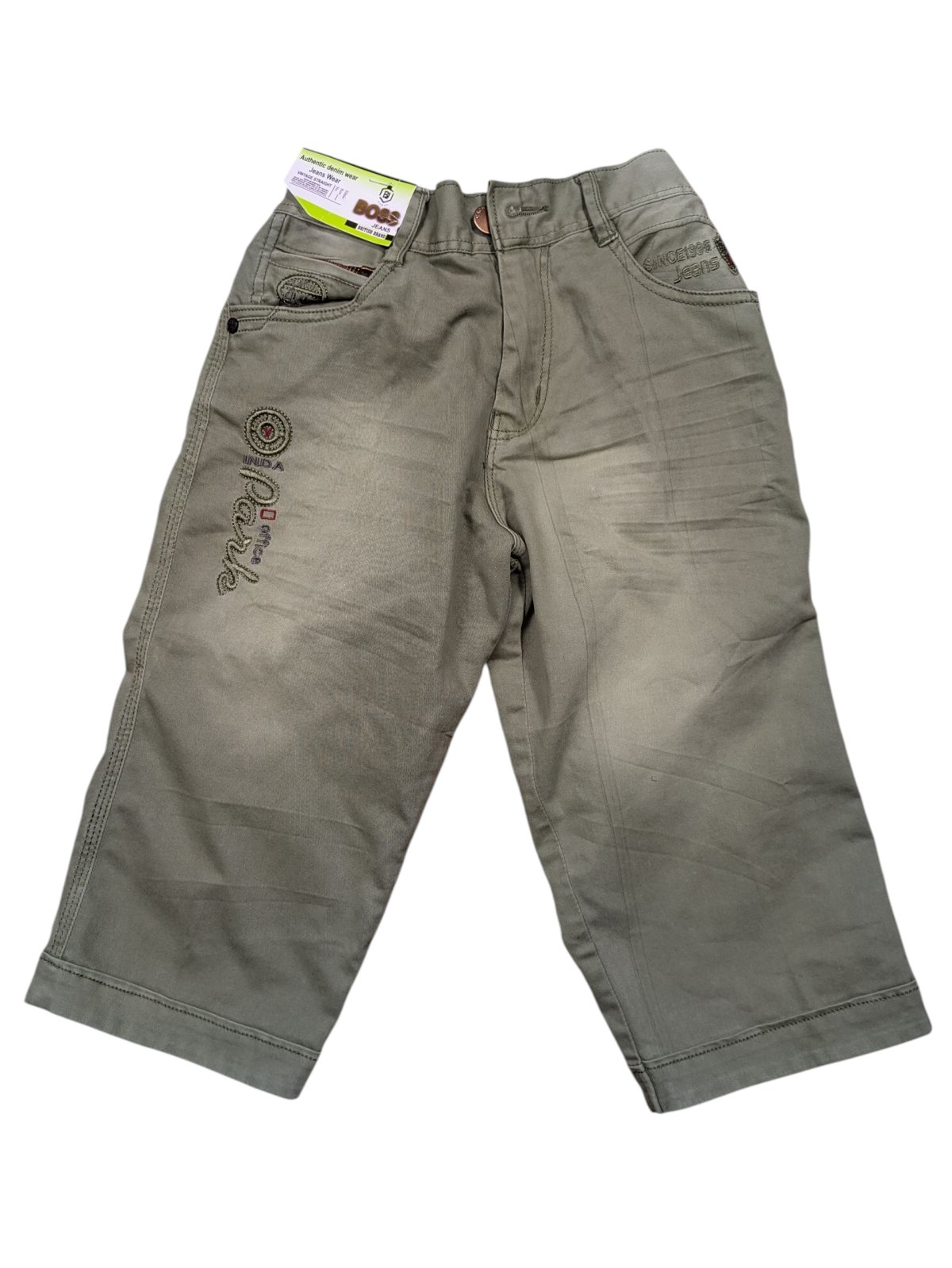 Tmavě zelené kraťasy pro kluky outlet