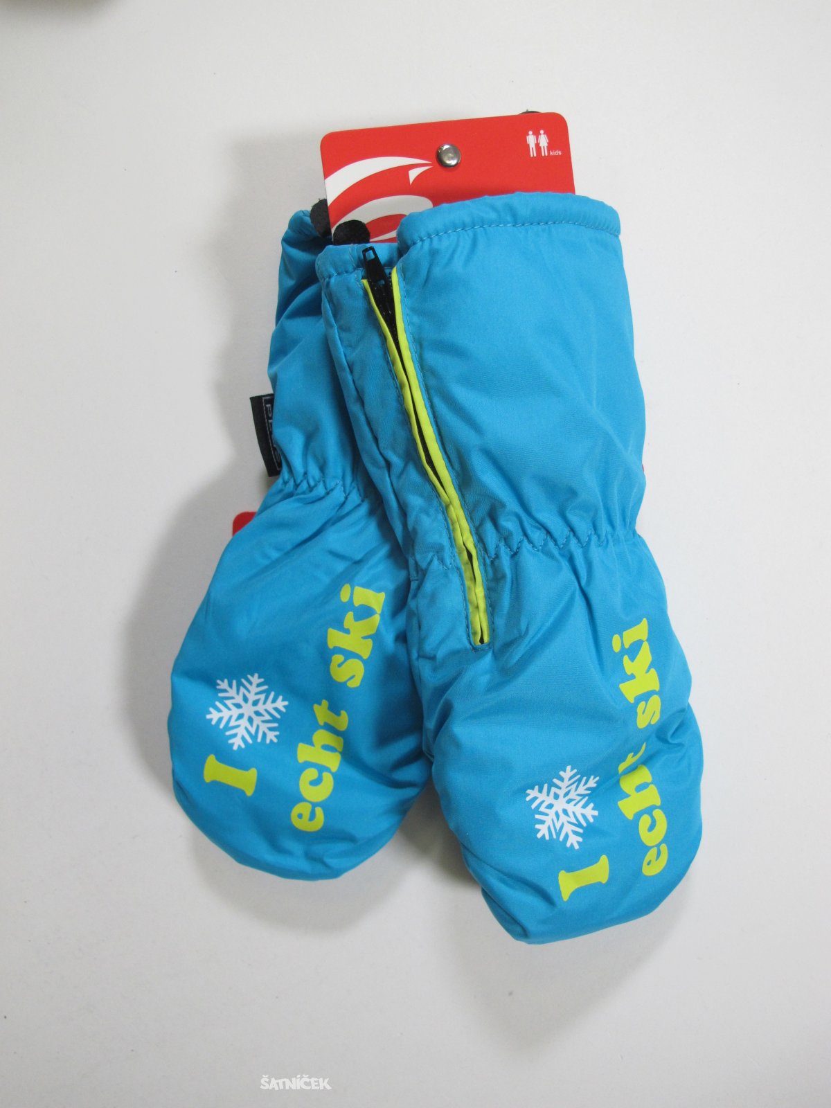 Modré zimní rukavice pro děti s palečkem  nové