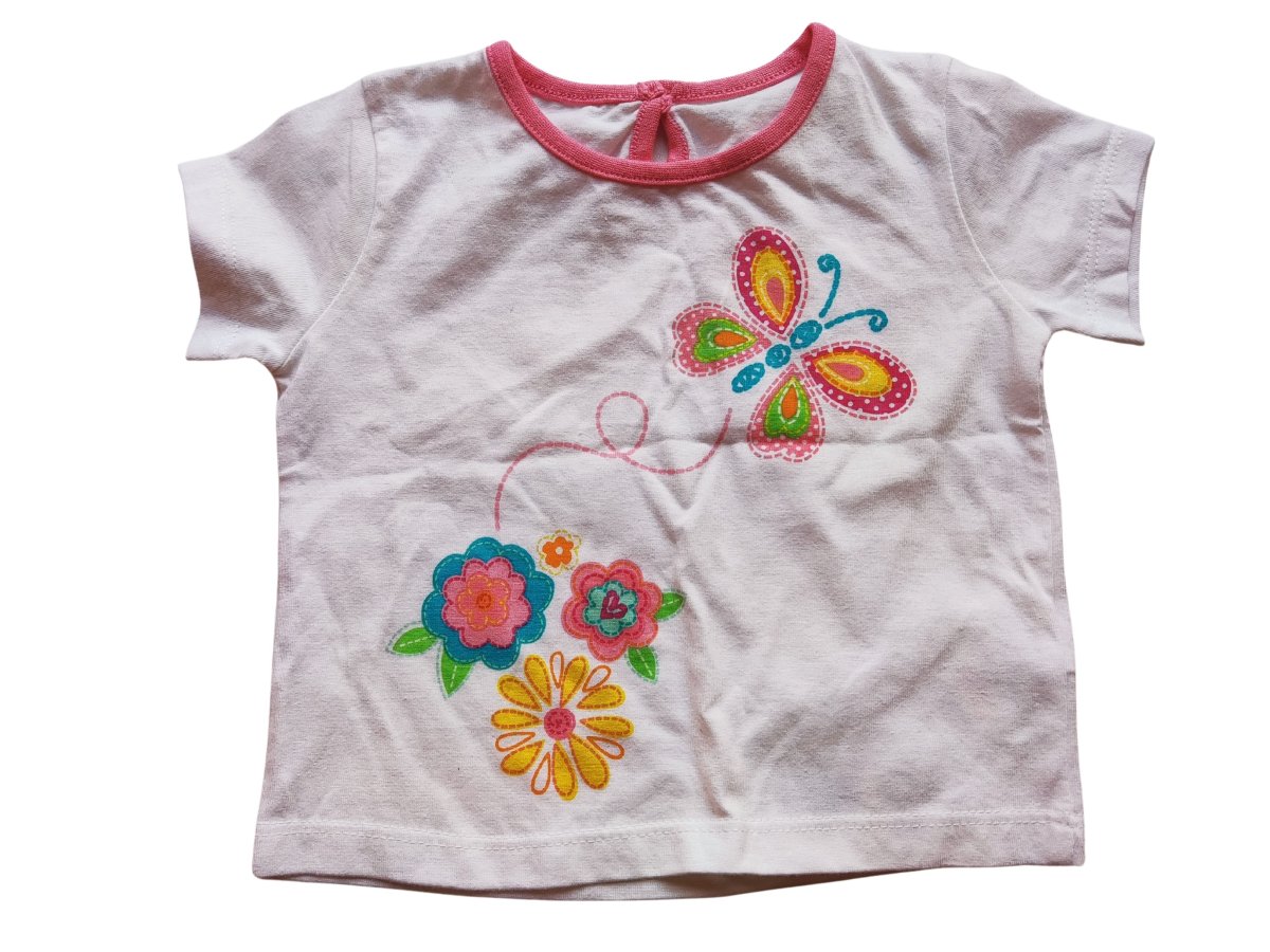 Bílé triko s obrázky pro holky outlet F&F