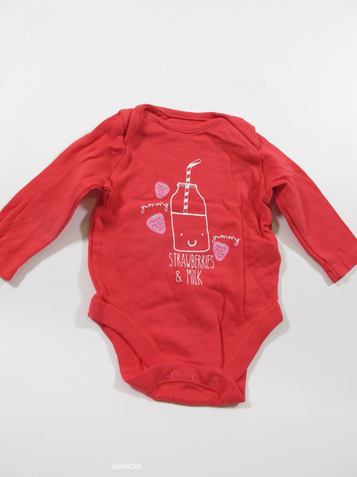 Body dl rukáv pro holky  s červené secondhand