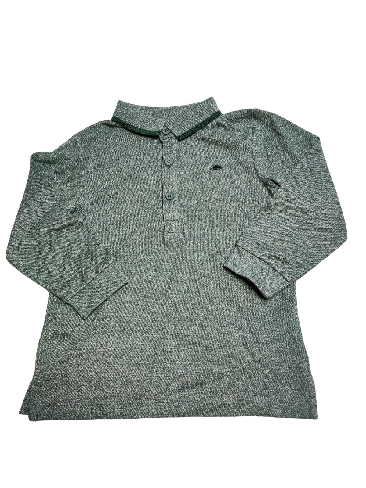 Tmavě zelená polokošile s dlouhým rukávem pro kluky Matalan