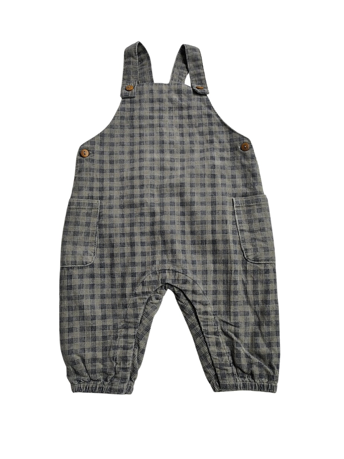 Kostkovaný overal na laclu pro kluky secondhand Zara