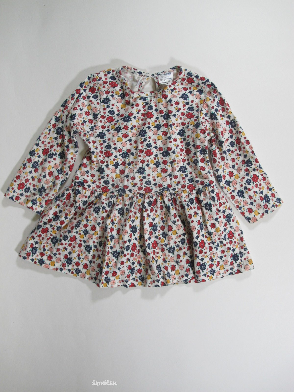 Triko dl.rukáv pro holky s kytkami  secondhand