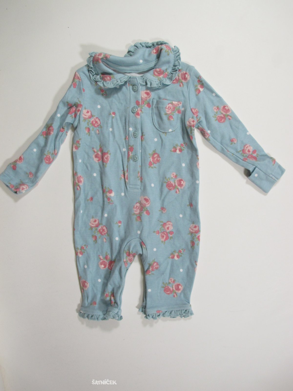 Letní overal pro holkykytkovaný  secondhand