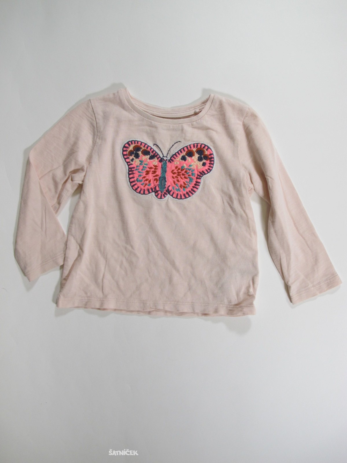 Triko dl.rukáv pro holky světle růžové secondhand