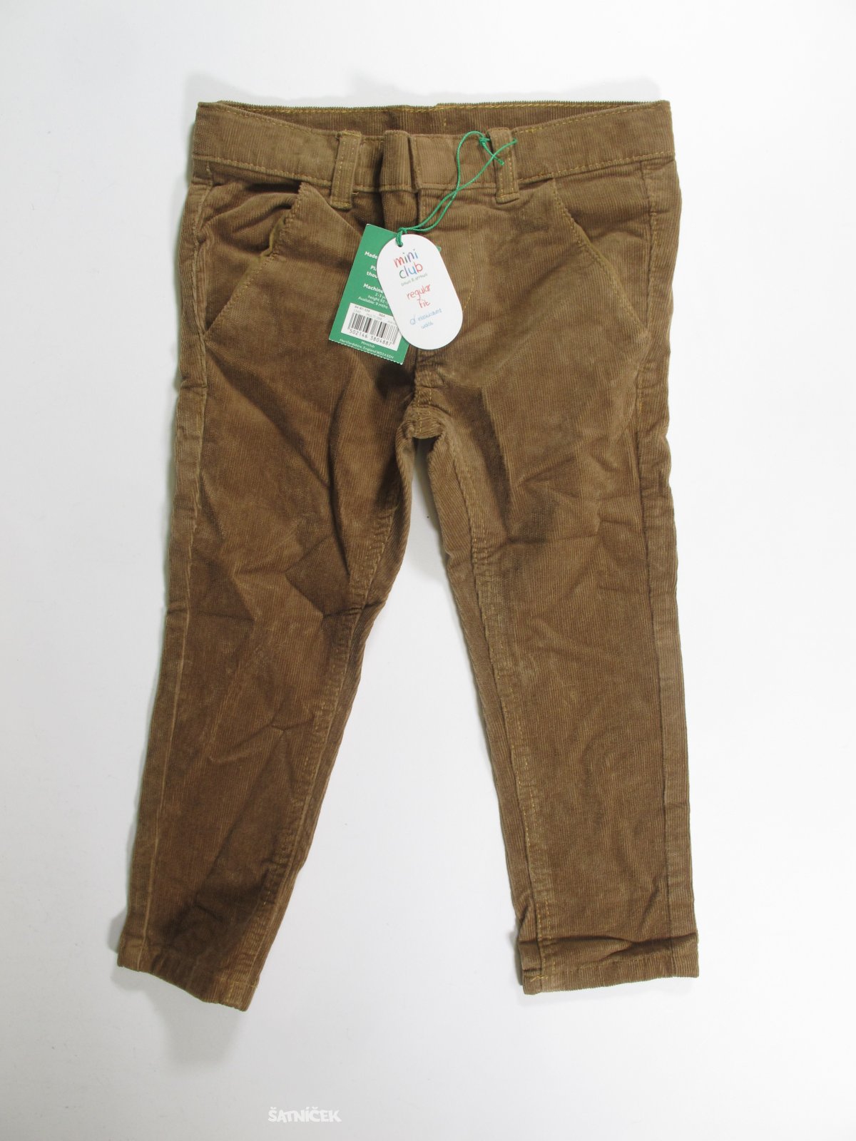Hnědé manžestrové kalhoty pro kluky  outlet