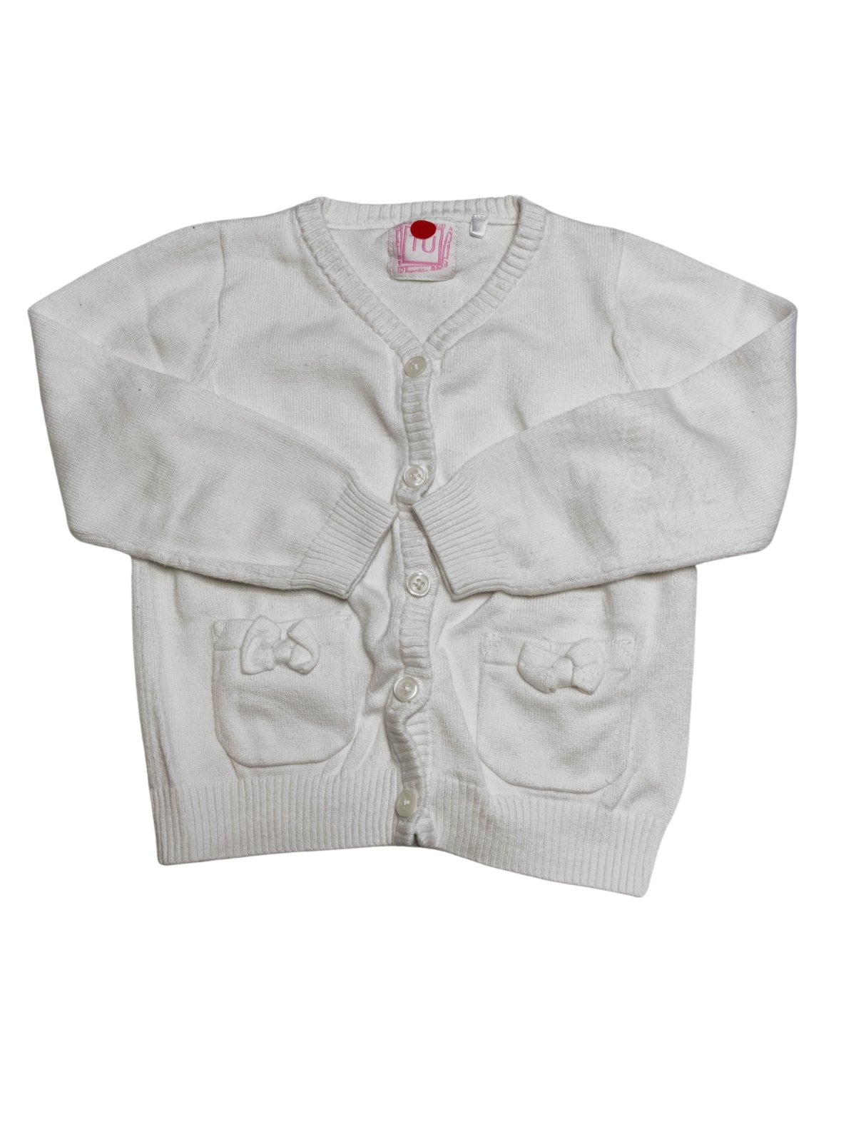 bílý svetýrek pro holčičky secondhand 