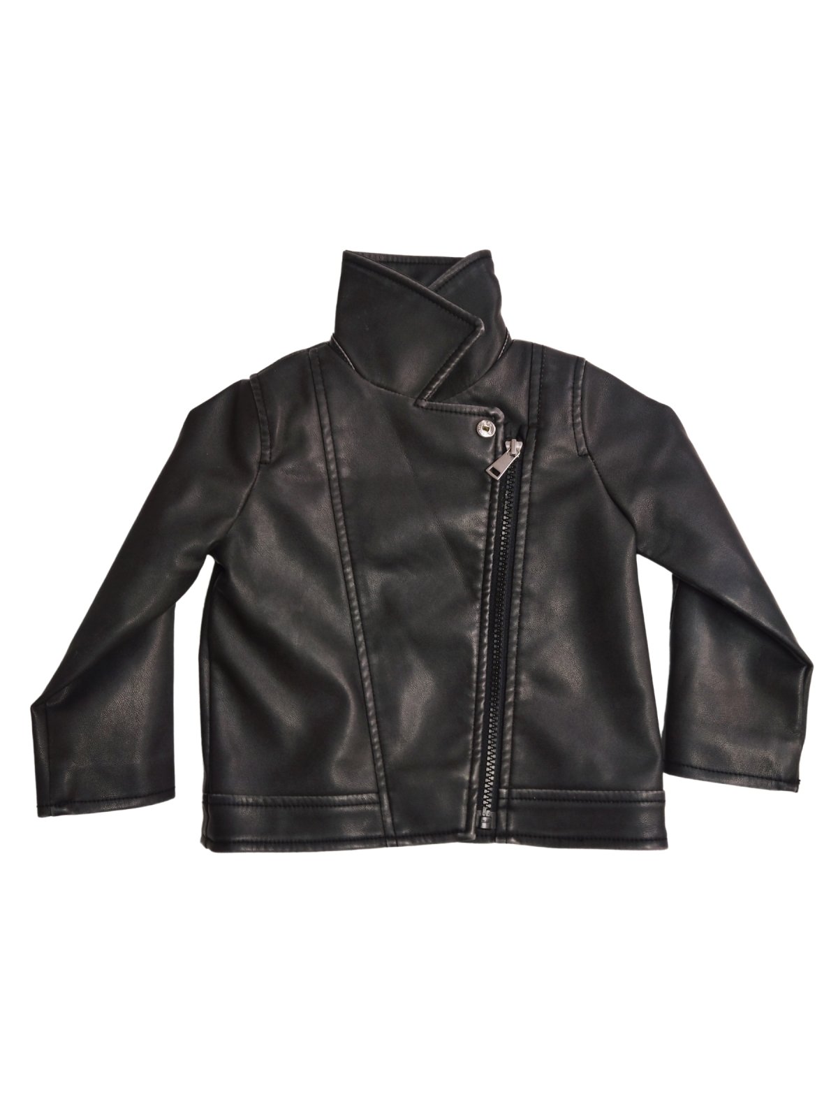 Černá koženková bunda pro holky secondhand Primark