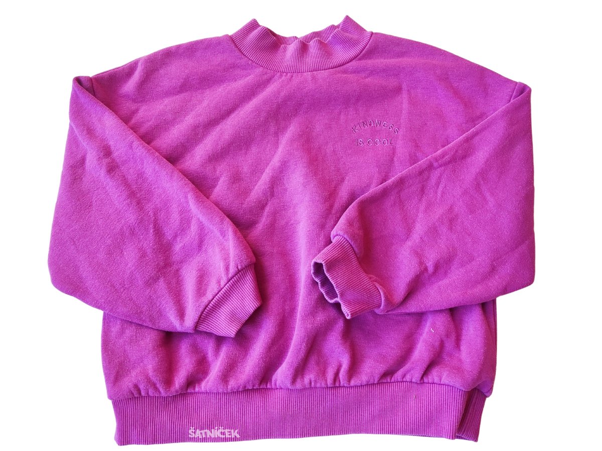 Tmavě růžová mikina pro holky secondhand Next