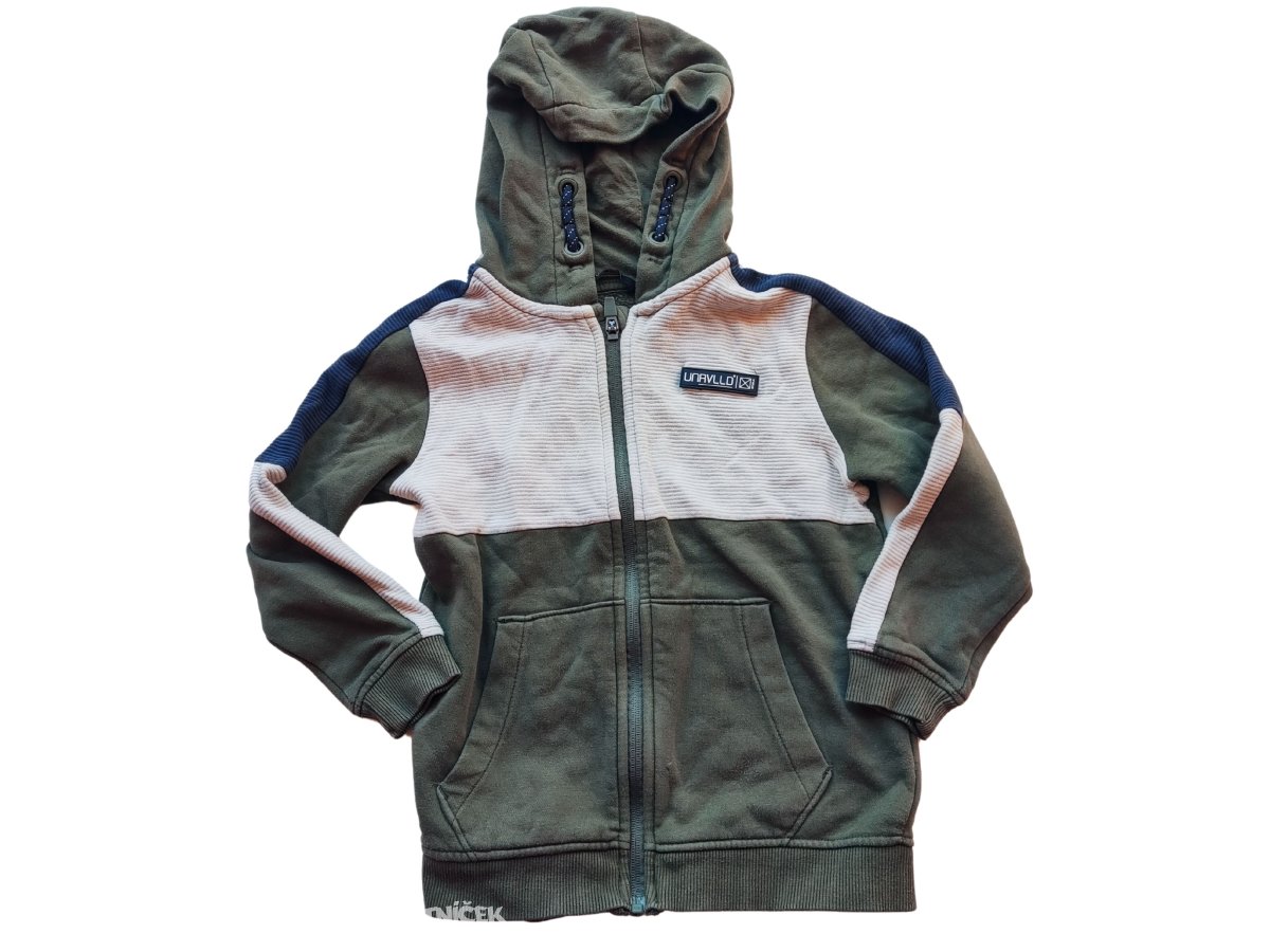 Zelená mikina s kapucí pro kluky secondhand George