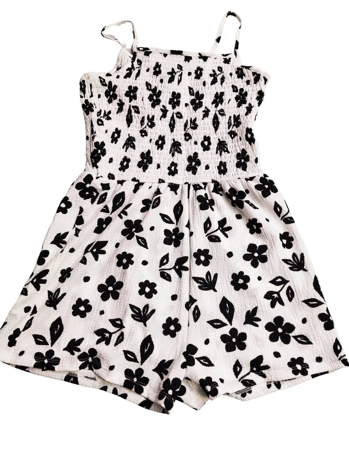 Bílý overal kytkovaný na ramínkách pro holky outlet F&F