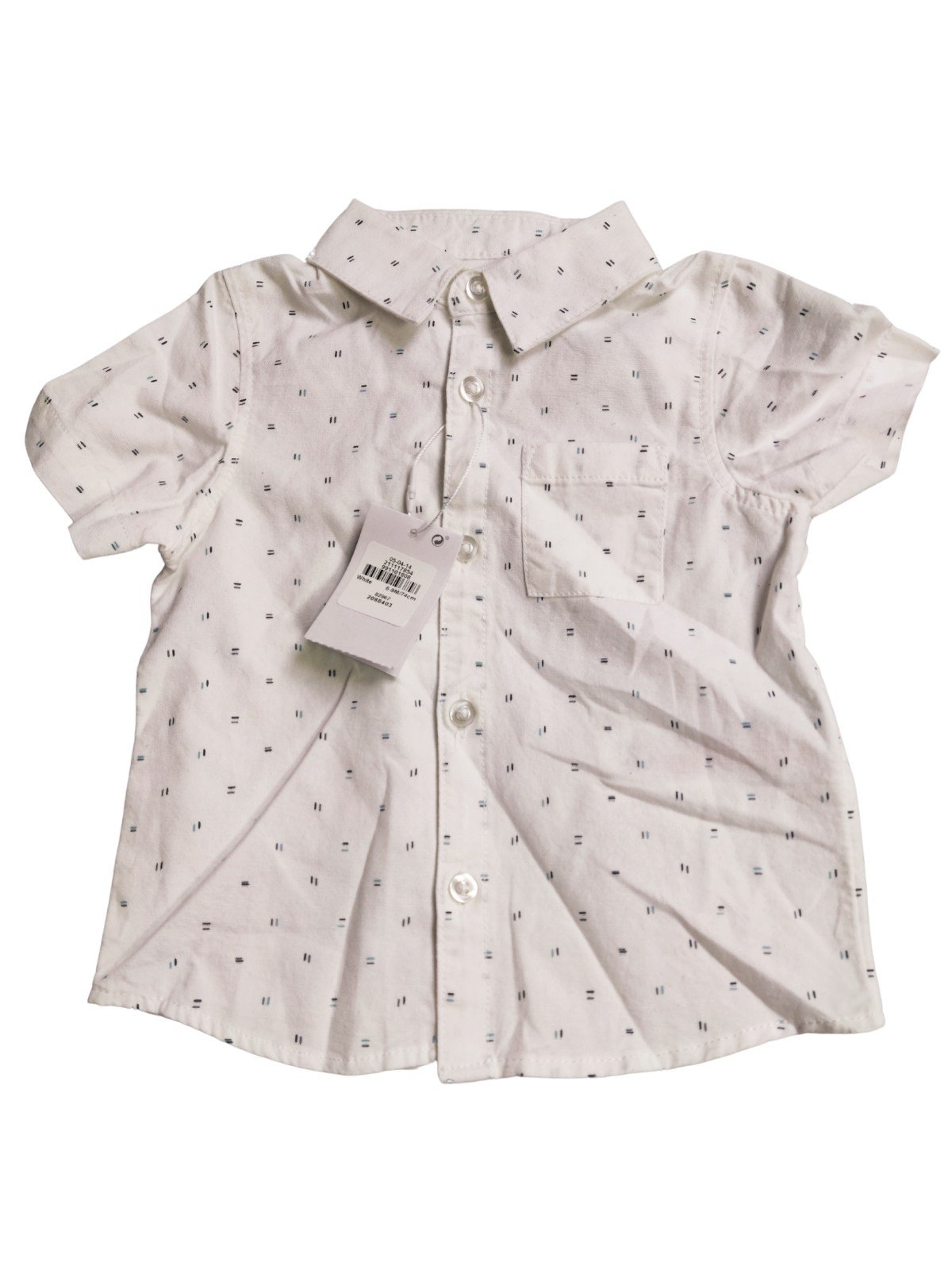 Bílé košile se vzorem krátký rukáv pro kluky outlet Primark