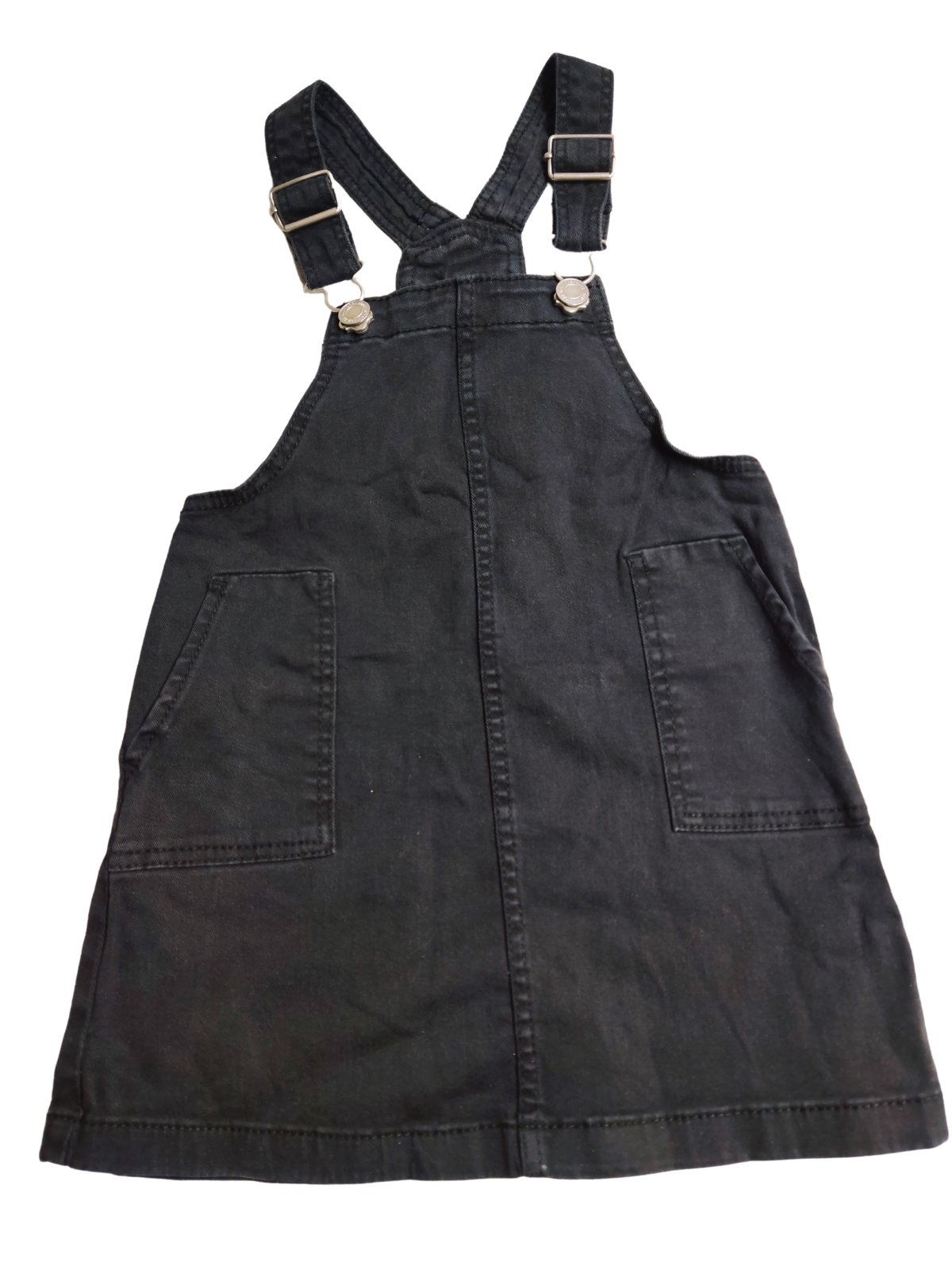 Džínové šaty černé s laclem secondhand H&M