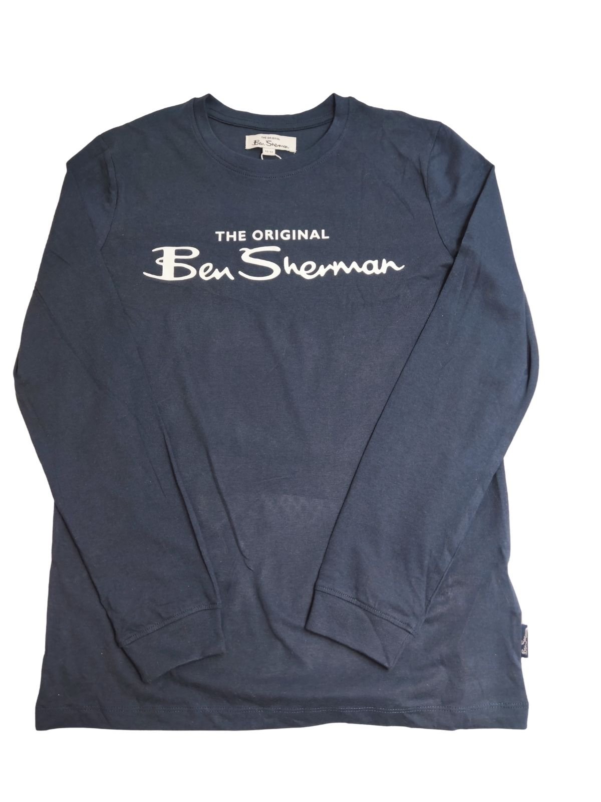 Tmavě modré triko s nápisem pro kluky outlet Ben Sherman