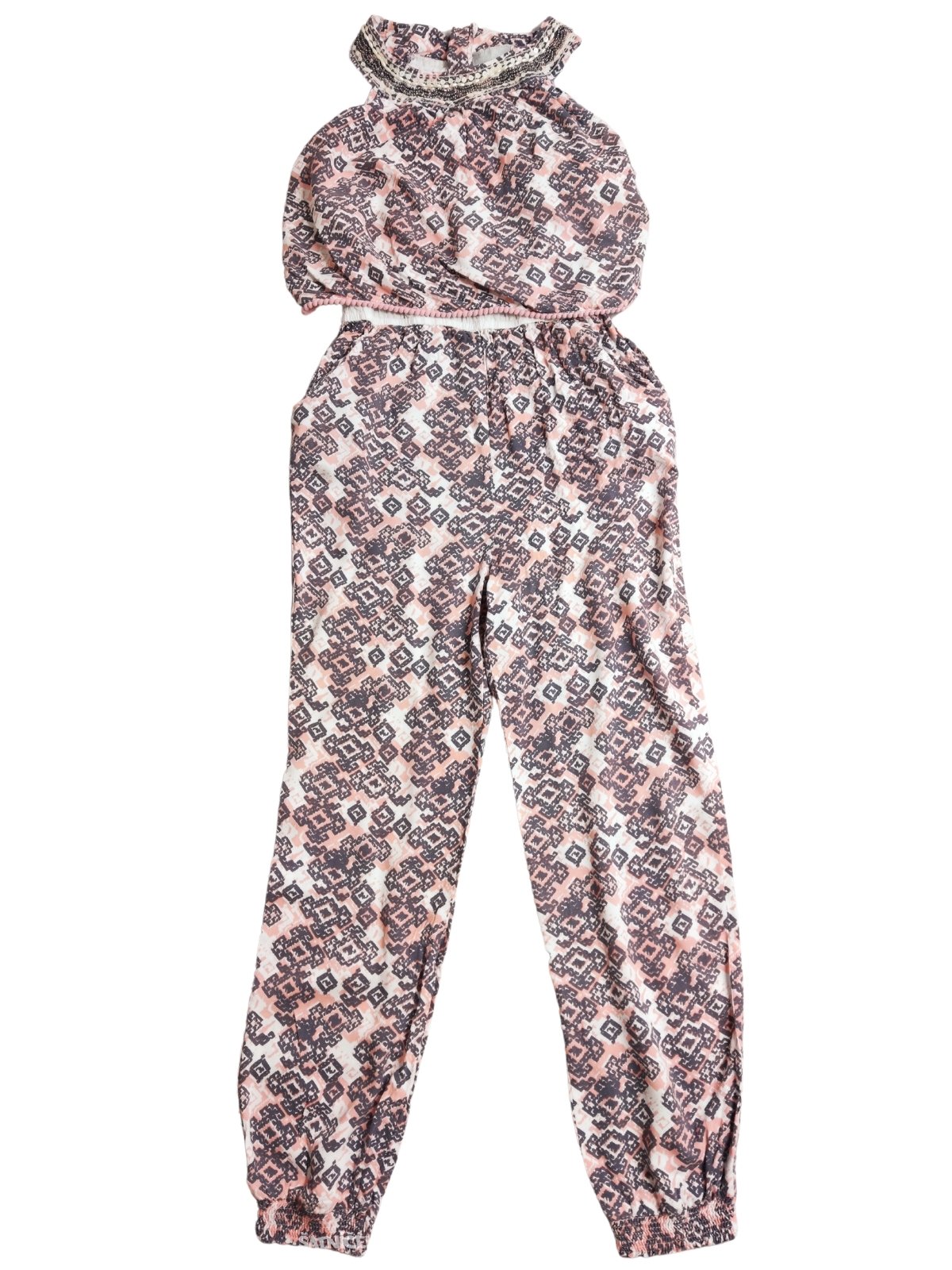 Overal se vzorem na ramínkách pro holky secondhand girlswear