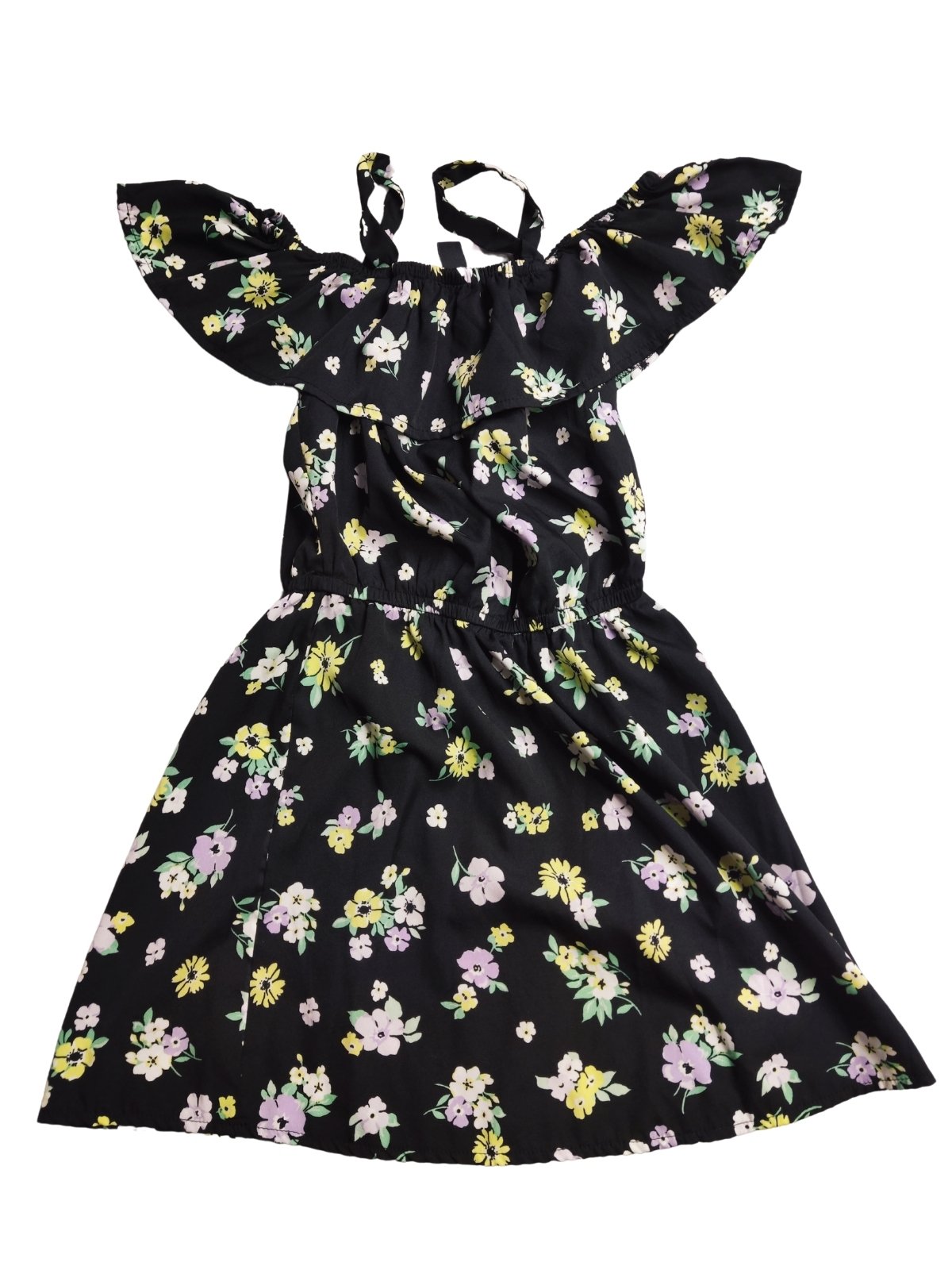 Černé šaty s kytičkami secondhand New Look