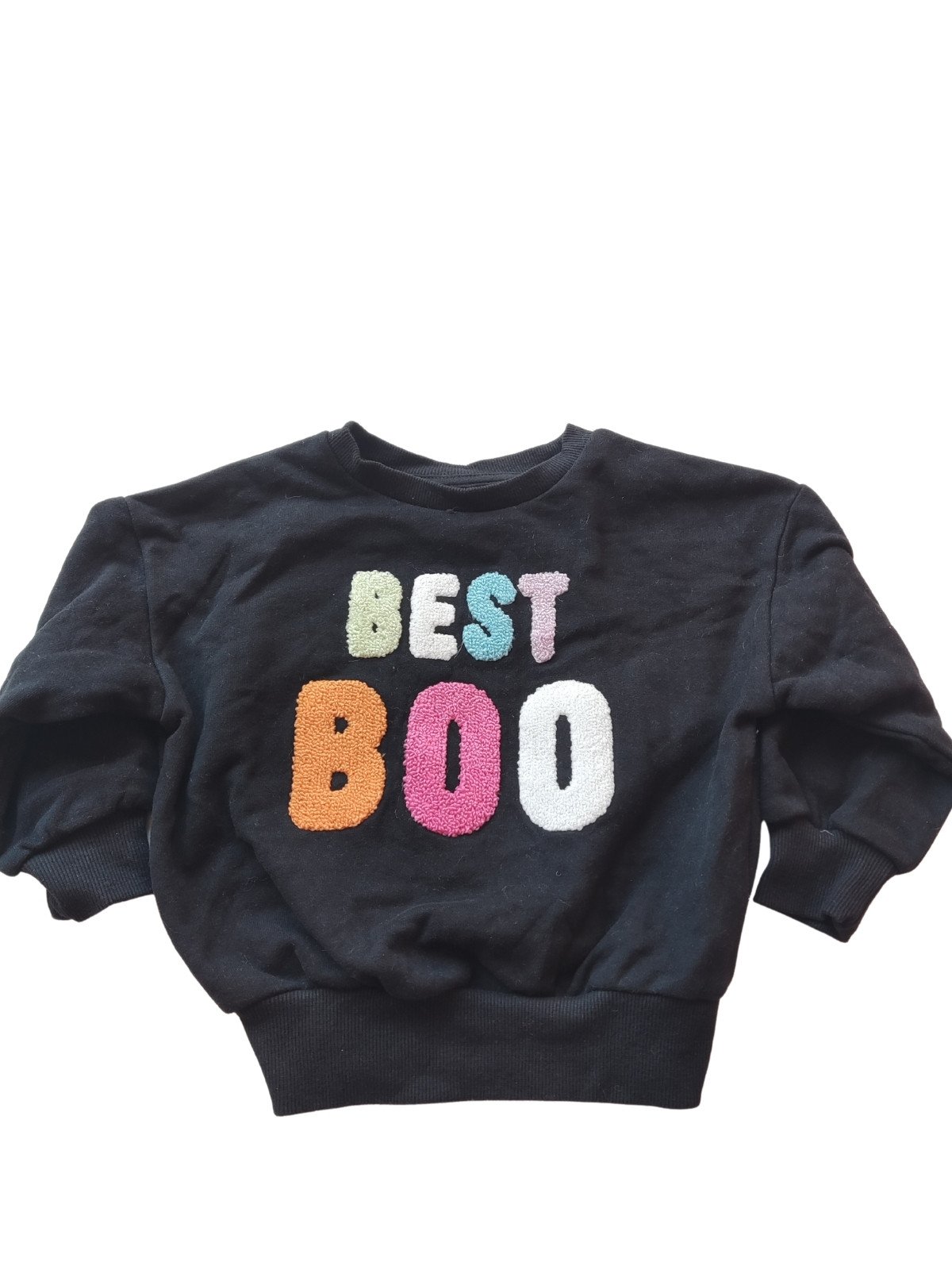 Černá mikina s bavlněným nápisem pro holky secondhand George